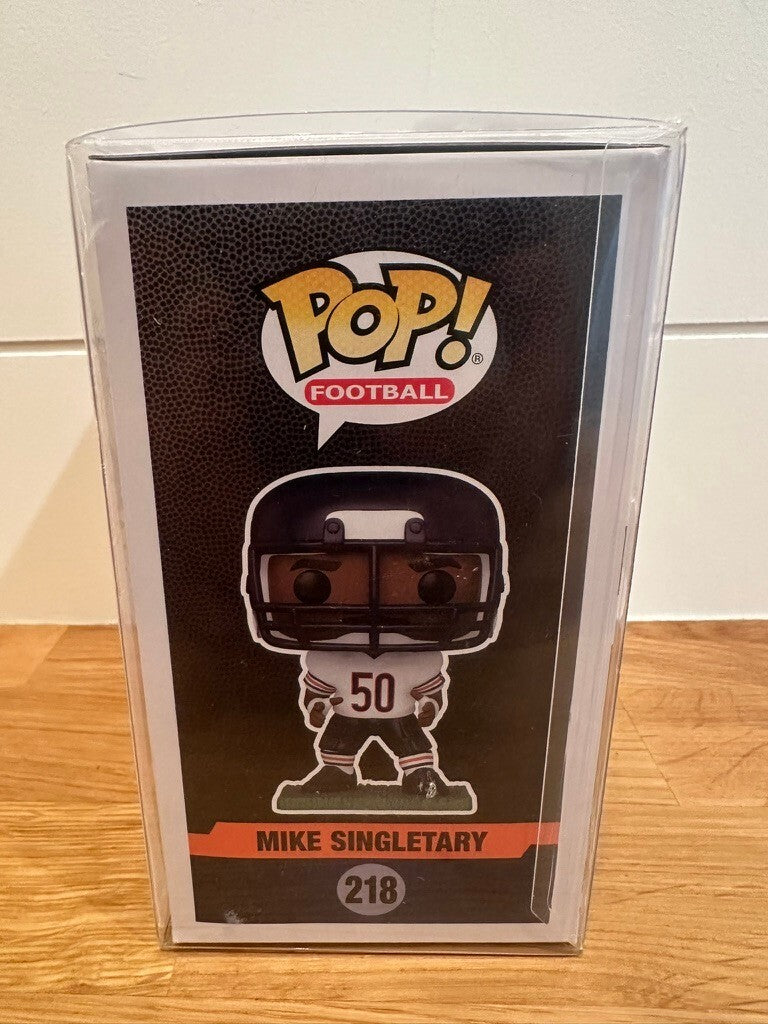 Mike Singletary Signed Funko Pop #218 Chicago Bears HOF 98 Beckett