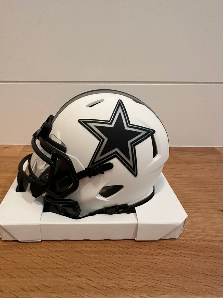Drew Pearson Signed Cowboys Lunar Eclipse Mini Helmet #88 Beckett Witnessed
