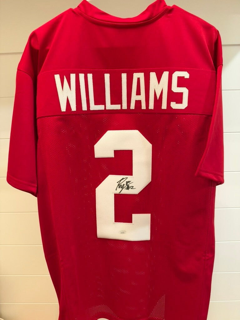 Ryan Williams Signed Alabama Crimson Custom #2 Jersey JSA Signature Debut COA