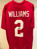 Ryan Williams Signed Alabama Crimson Custom #2 Jersey JSA Signature Debut COA