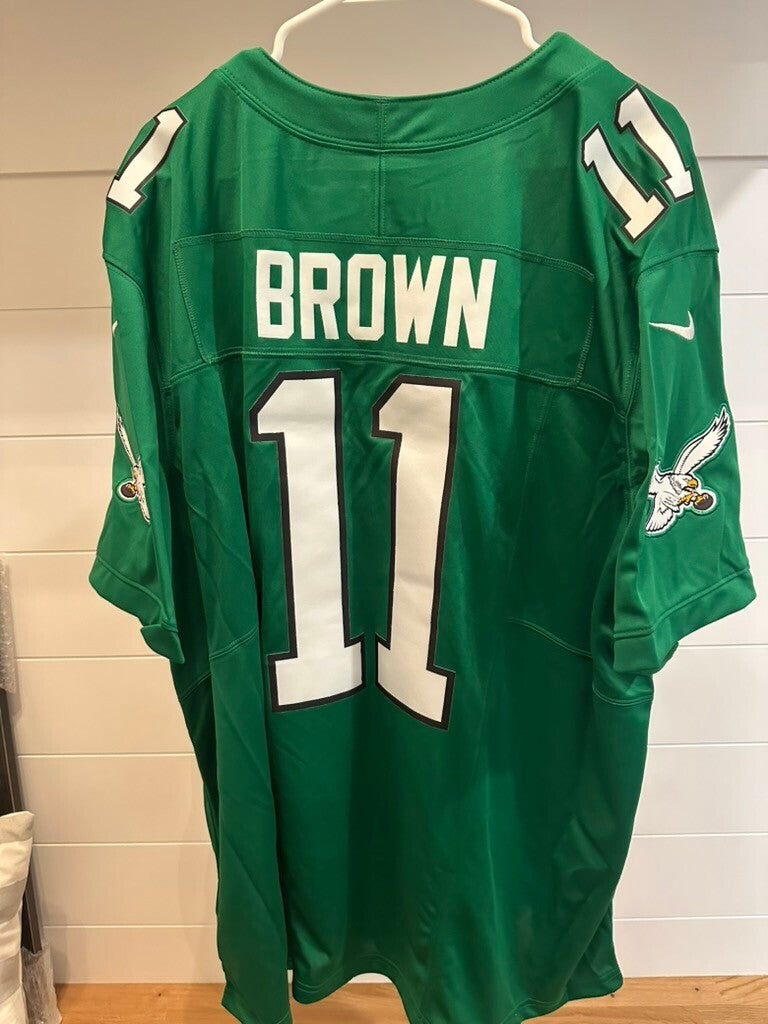 A.J. Brown #11 Philadelphia Eagles Nike Kelly Green Throwback Jersey 3XL NWT