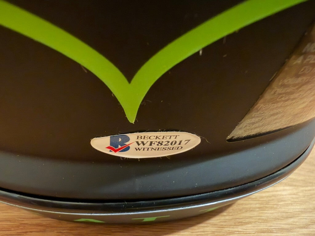 DK Metcalf Signed Seahawks Eclipse Authentic Full Size Helmet Beckett Visor
