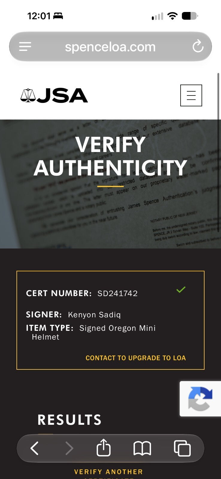 Kenyon Sadiq Signed Oregon Ducks Mini Helmet Black Chrome Visor JSA COA