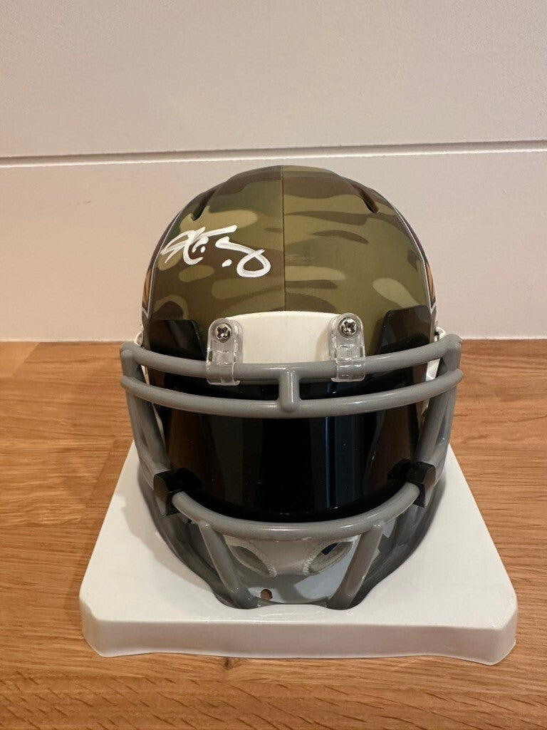 Riddell Arizona Cardinals Camo Alternate Mini Helmet Signed by Kyler Murray