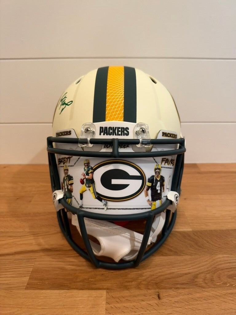 Brett Favre Signed Packers Full Size Authentic Speed Helmet Custom Visor Radtke