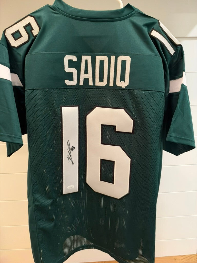 Kenyon Sadiq Signed New York Jets Green #16 Custom Jersey JSA Signature Debut