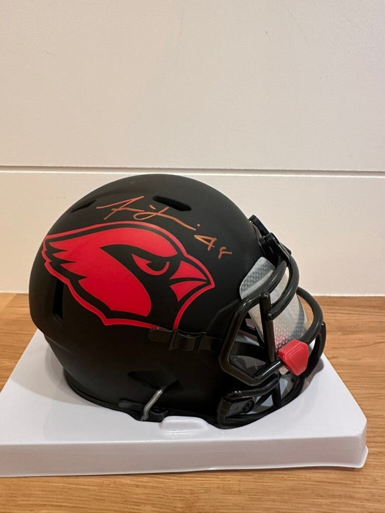 Isaiah Simmons Signed Cardinals Eclipse Mini Helmet Beckett Custom Visor