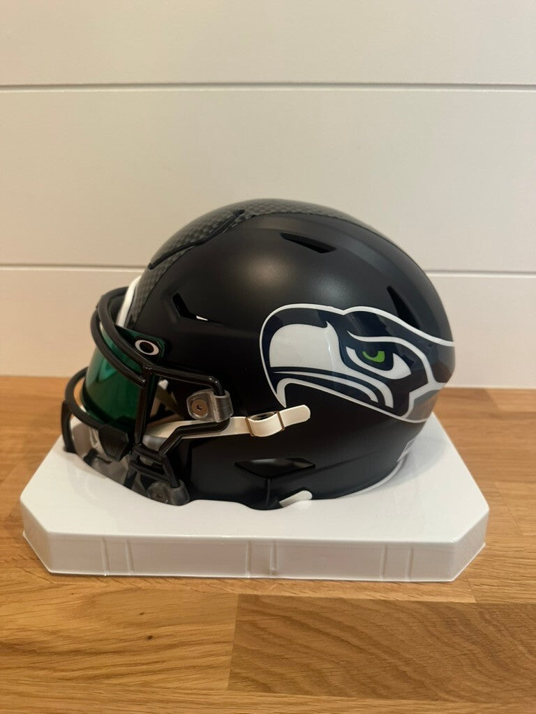 Brian Bosworth Signed Seahawks SpeedFlex MIDI Helmet Beckett Teal Visor