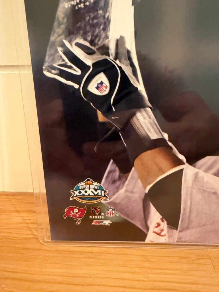 Dexter Jackson Signed 8x10 Photo Buccaneers Super Bowl XXXVII MVP Trophy