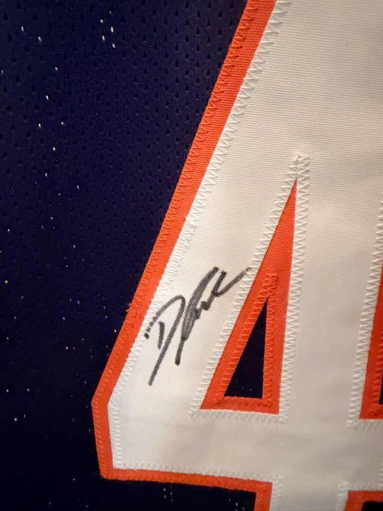 D'Andre Swift Signed Chicago Bears Navy Custom Jersey #4 GT Authentication