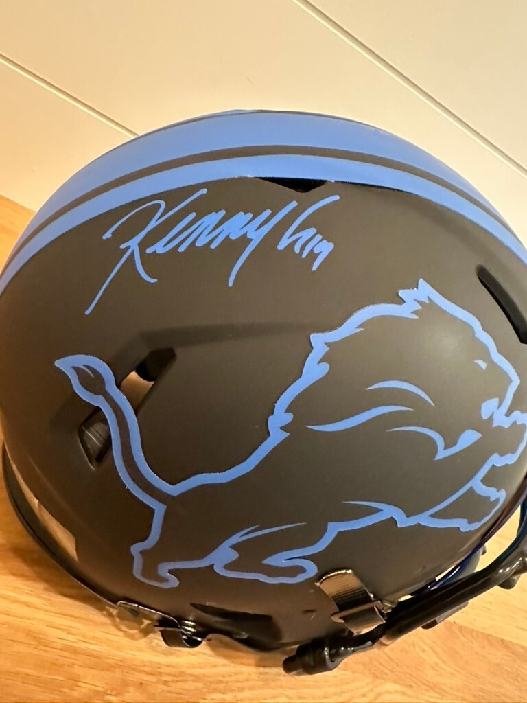 Kenny Golladay Signed Detroit Lions Full-Size Black Helmet – JSA Witnessed