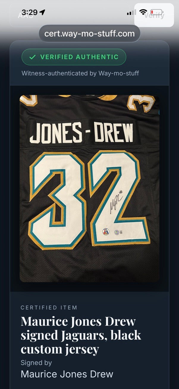 Maurice Jones-Drew Signed Jacksonville Jaguars #32 Jersey Beckett BAS