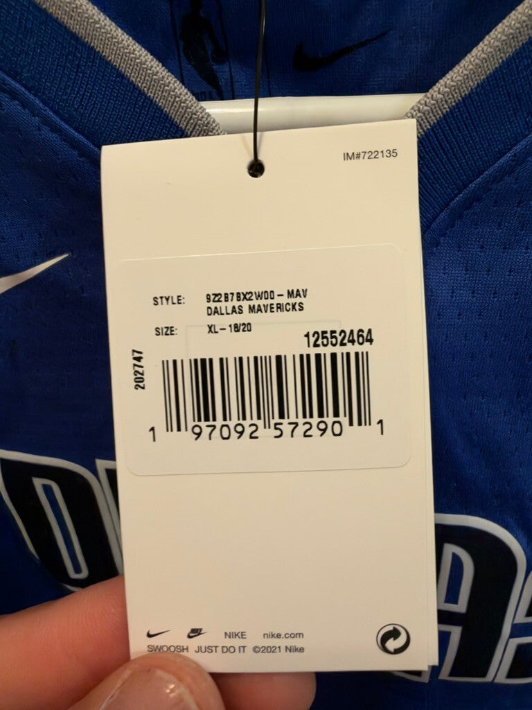 Anthony Davis Mavericks Nike Icon Swingman Jersey Youth XL 18/20 Blue #3
