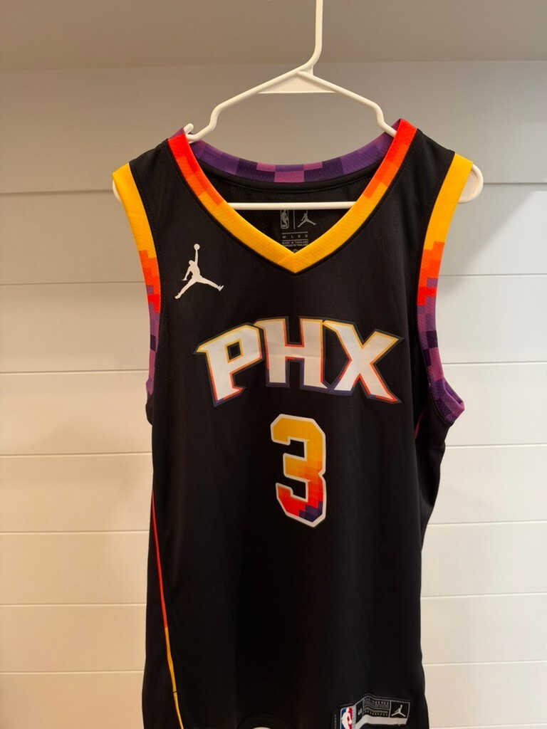 Bradley Beal Signed Phoenix Suns Jordan Swingman Jersey Black L 48 PSA