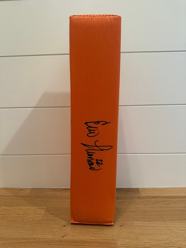 Eric Thomas Signed Orange Football End Zone Pylon #22 Beckett Witnessed