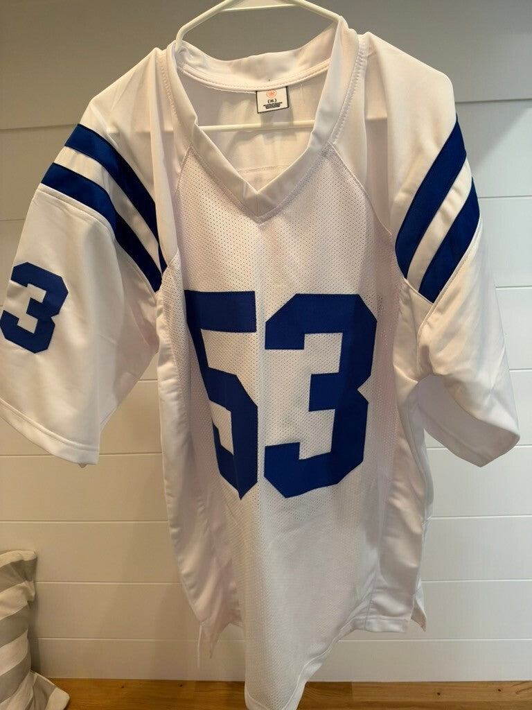 Darius Shaquille Leonard Signed Colts #53 White Custom Jersey XL JSA COA