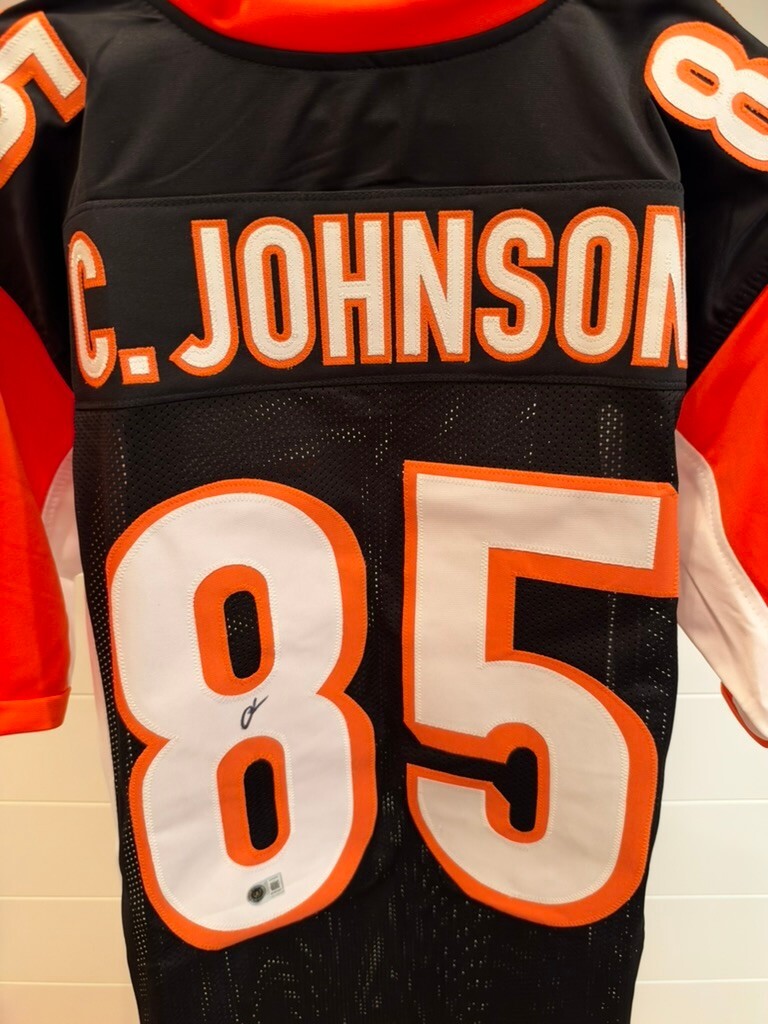 Chad Johnson Ochocinco Signed Bengals Custom Jersey XL Black Beckett BAS