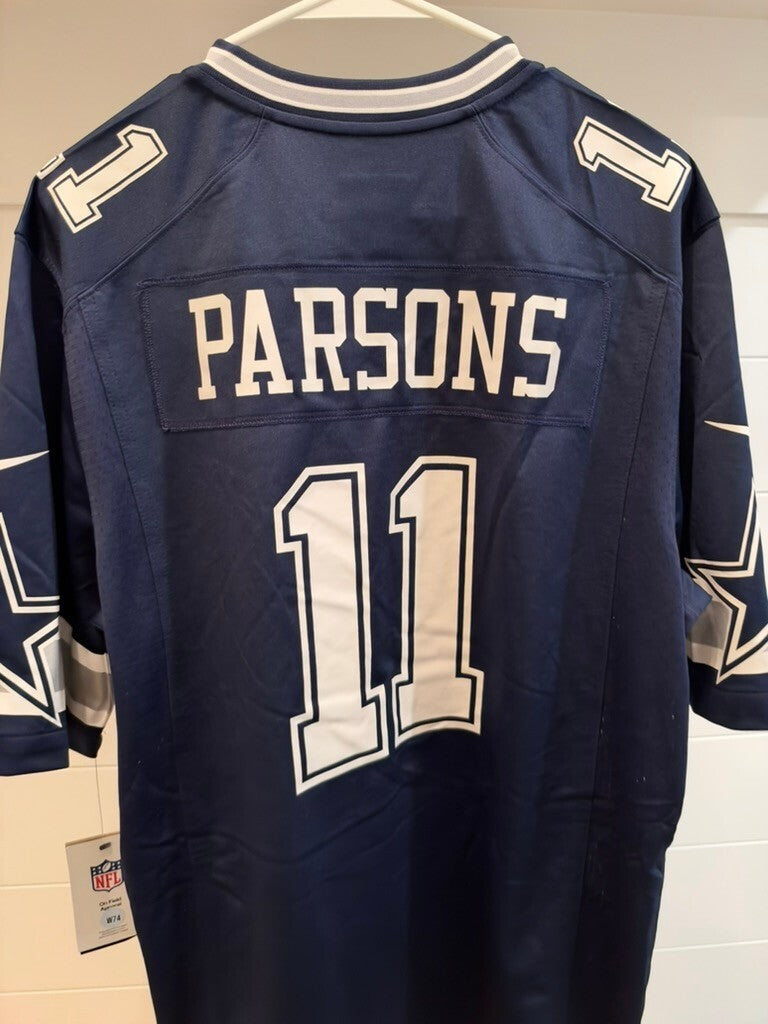 Nike Micah Parsons #11 Dallas Cowboys Navy Game Jersey Men’s Medium NWT