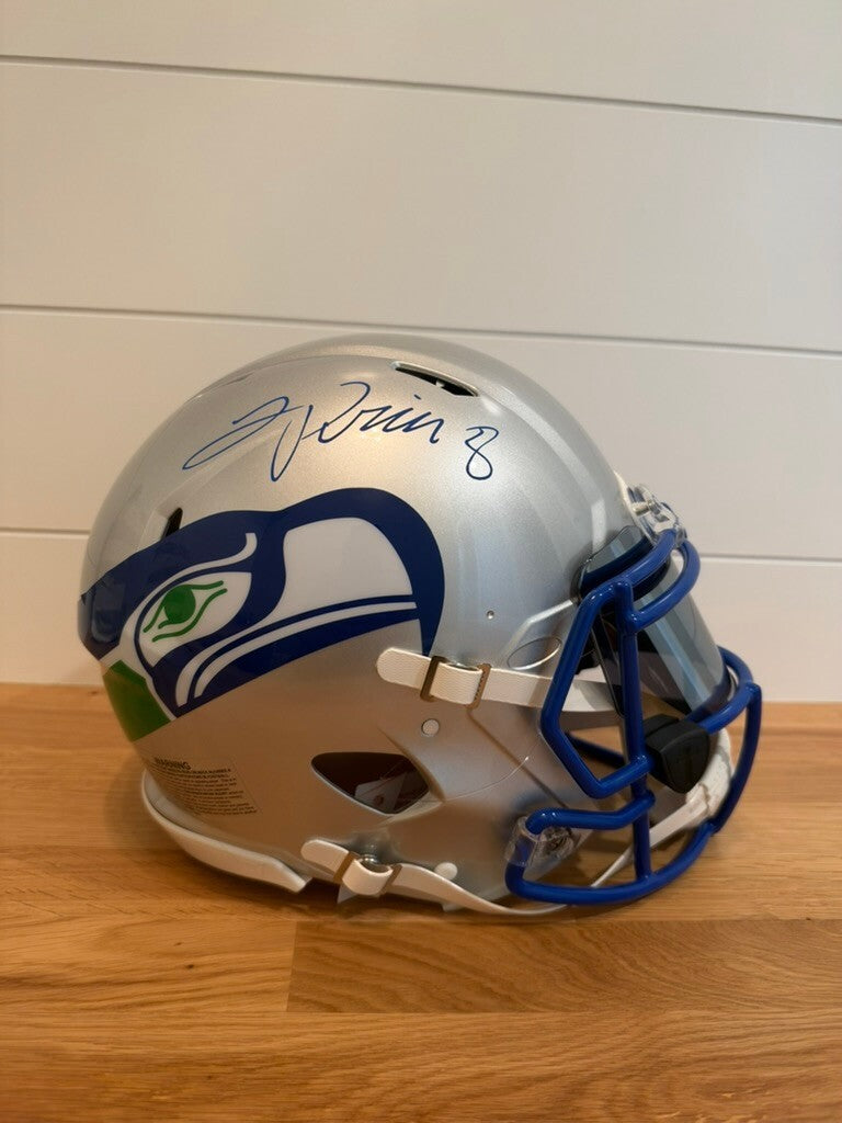 Jadarian Price Signed Seahawks Authentic Full Size Throwback Helmet Beckett