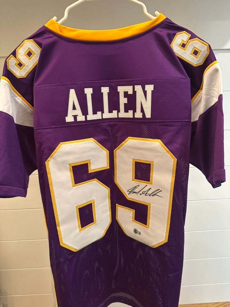 Jared Allen Signed Minnesota Vikings #69 Jersey HOF 2025 BAS Witnessed