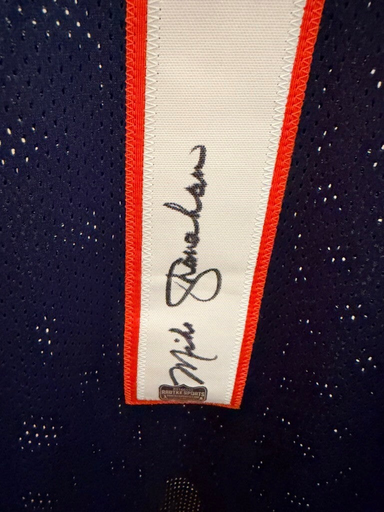 Mike Shanahan Signed Denver Broncos #1 Navy Custom Jersey Radtke Authenticated