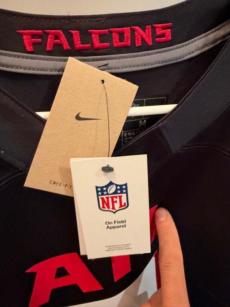 Michael Penix Jr Atlanta Falcons Nike Jersey Men's Medium Black #9 NWT