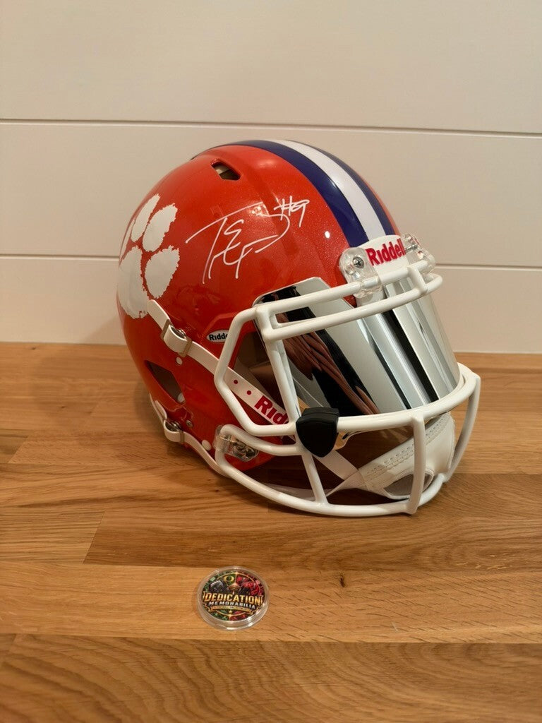 Travis Etienne Signed Clemson Full Size Authentic Speed Helmet Beckett BAS Visor