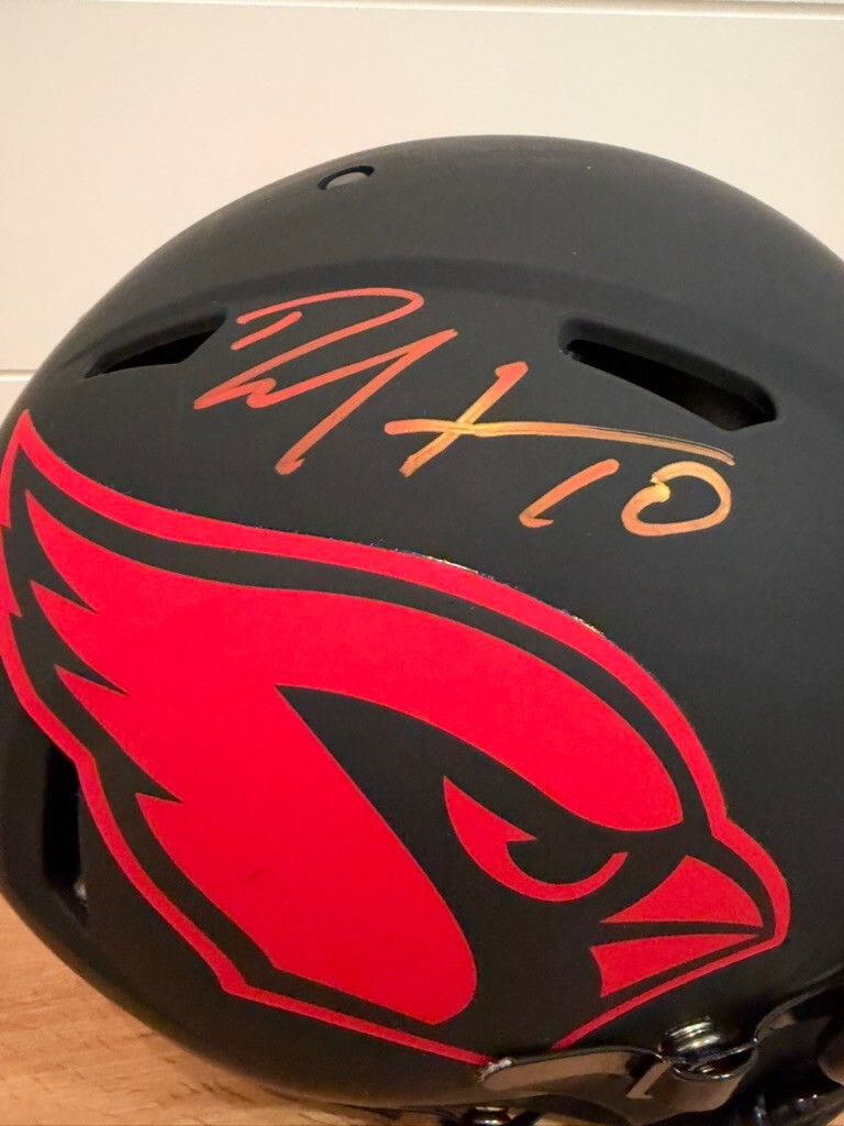 DeAndre Hopkins Signed Cardinals Eclipse Authentic Full Size Helmet Beckett