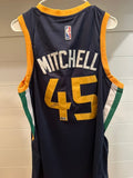 Donovan Mitchell Signed Utah Jazz Navy Jersey #45 Size 52 XL Beckett BAS