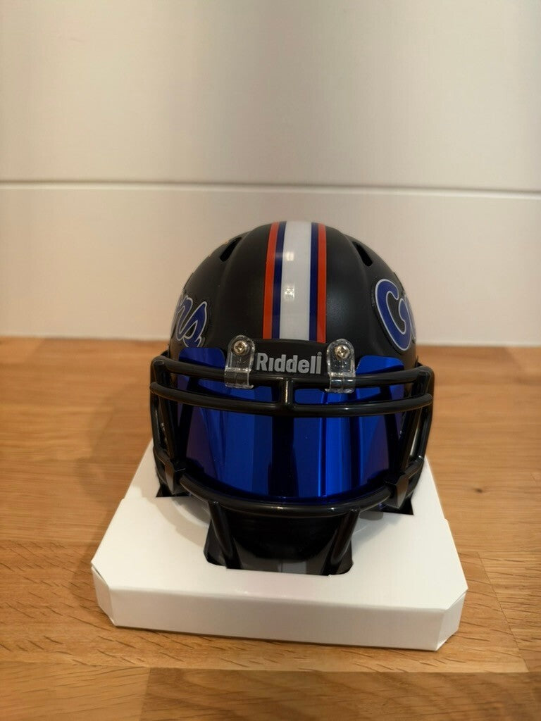 Ricky Pearsall Signed Florida Gators Black Speed Mini Helmet Beckett Blue Visor