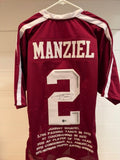 Johnny Manziel Signed Texas A&M Custom Stat Jersey XL Heisman Beckett BAS