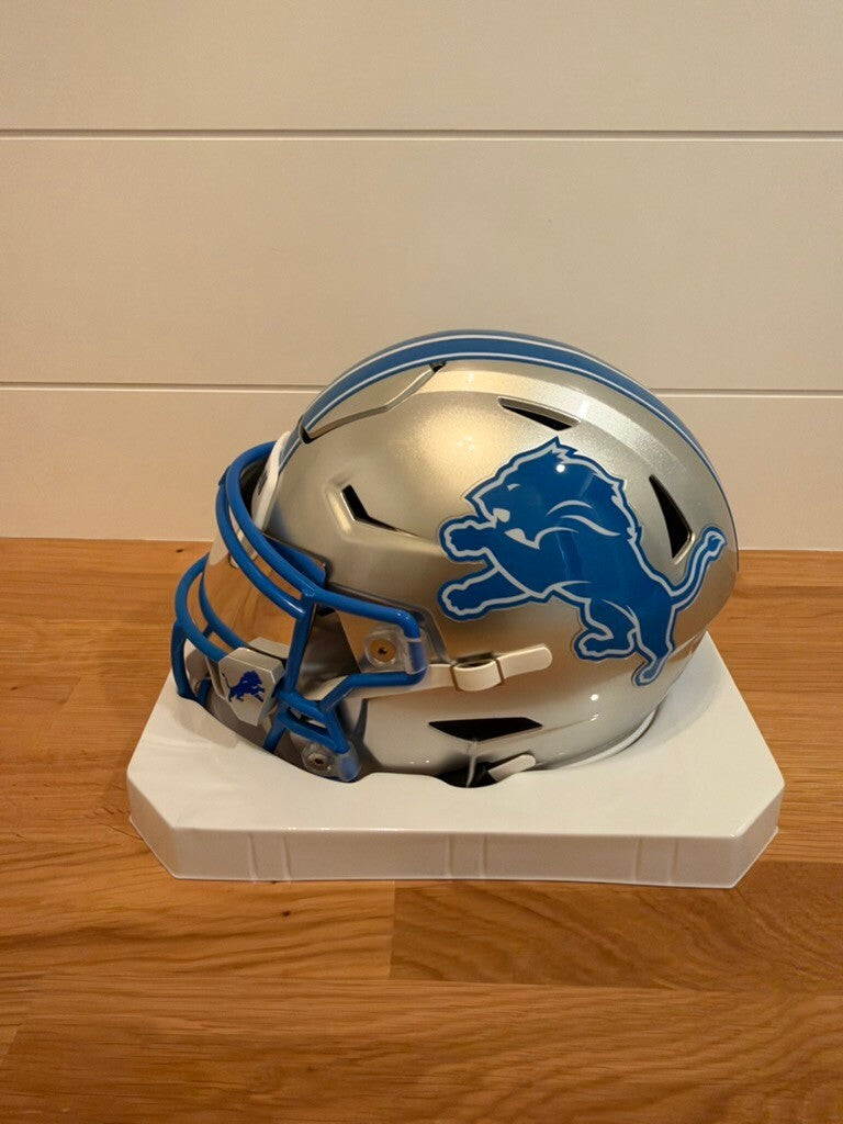David Montgomery Signed Lions SpeedFlex MIDI Helmet Visor Fanatics