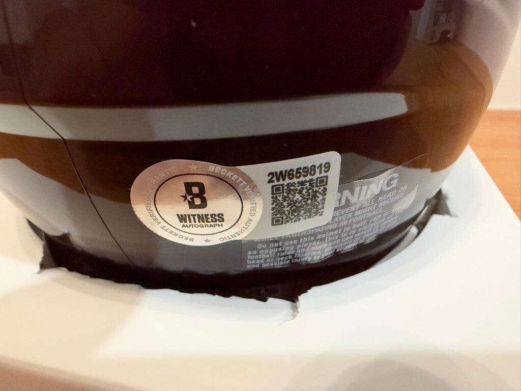 Darius Slay Signed Mississippi State Mini Helmet Beckett Custom Mirrored Visor