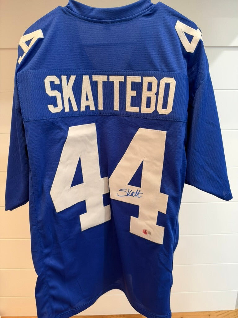 Cam Skattebo Signed New York Giants Jersey Number 44 Beckett Certified