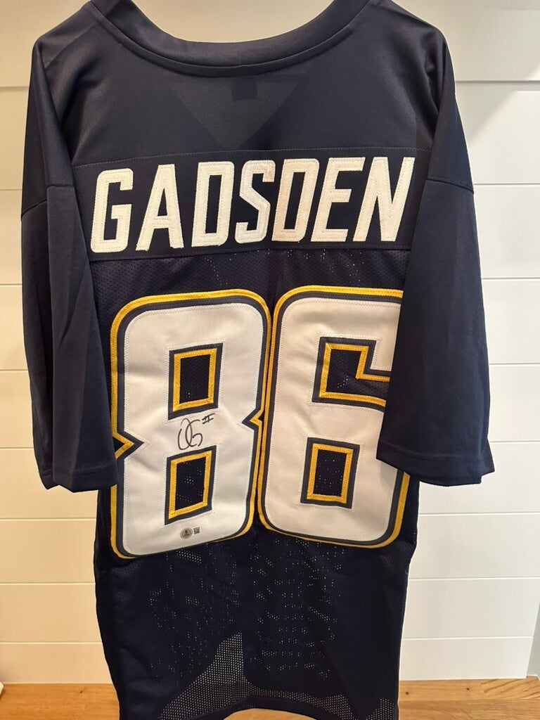 Oronde Gadsden II Signed Chargers Jersey Beckett Certified