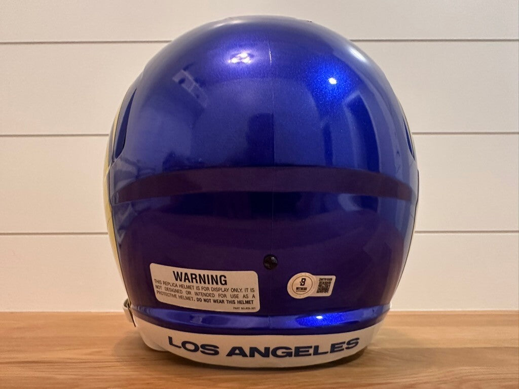 Aaron Donald Signed Rams Full Size Riddell Speed Replica Helmet Beckett Visor