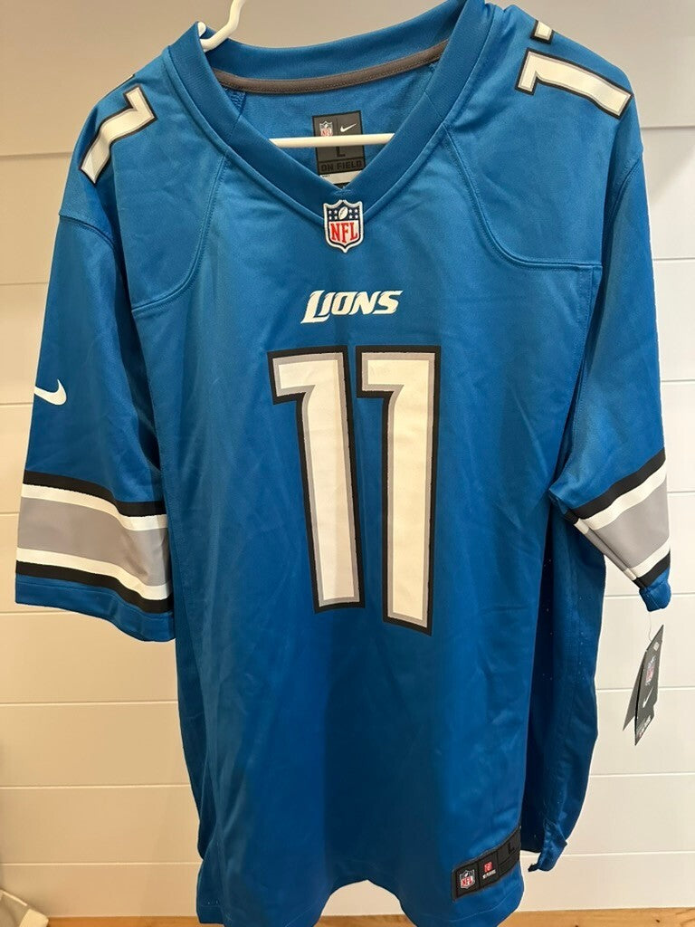 Nike Detroit Lions #11 Marvin Jones Jr Autographed NFL Jersey Large NWT