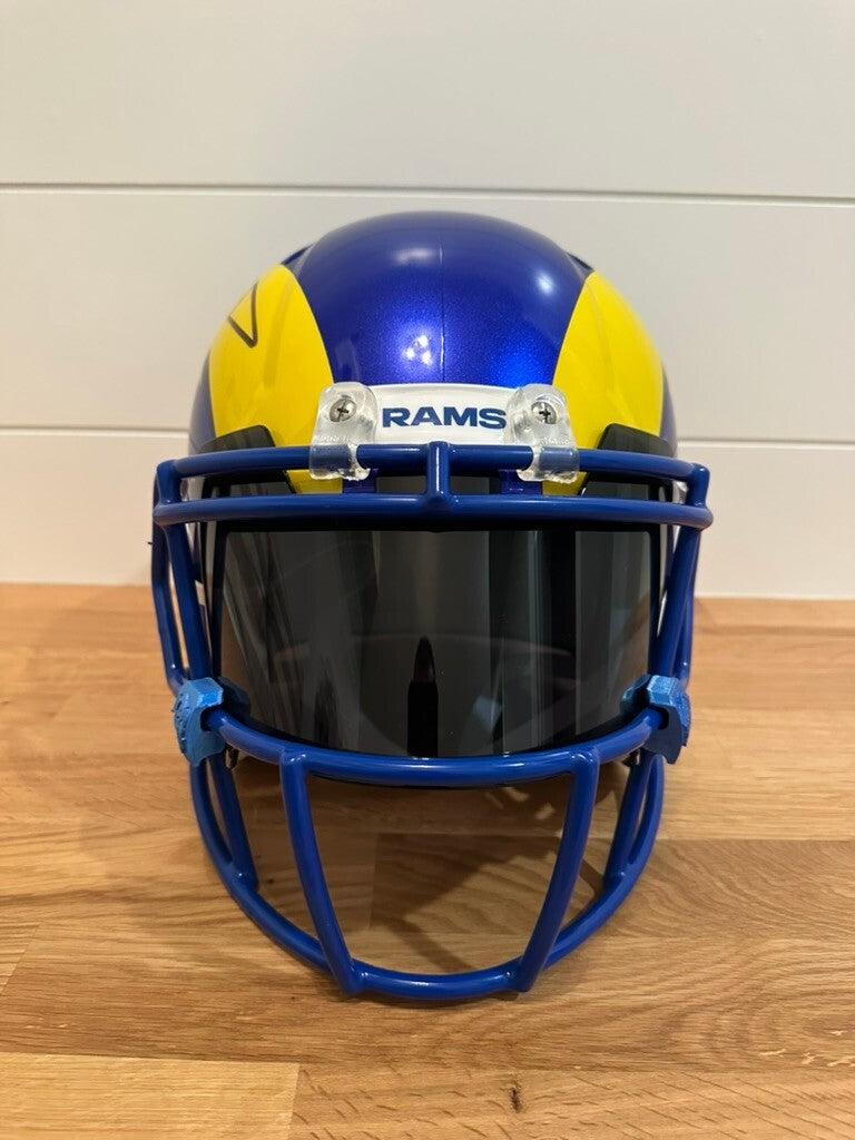Aaron Donald Signed Rams Full Size Riddell Speed Replica Helmet Beckett Visor