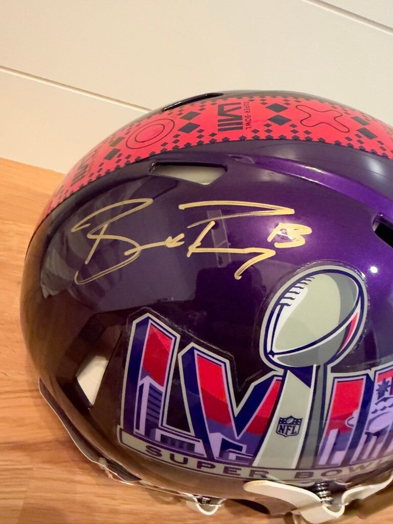 Brock Purdy Signed Super Bowl LVIII Authentic Speed Helmet Fanatics 49ers Visor