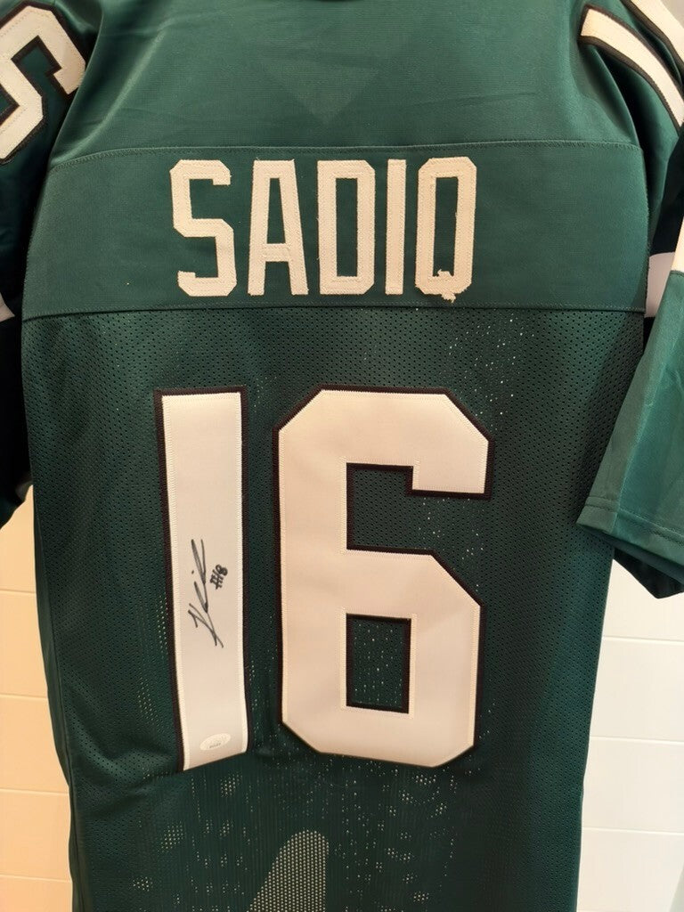 Kenyon Sadiq Signed New York Jets Green Custom Jersey #16 XL JSA