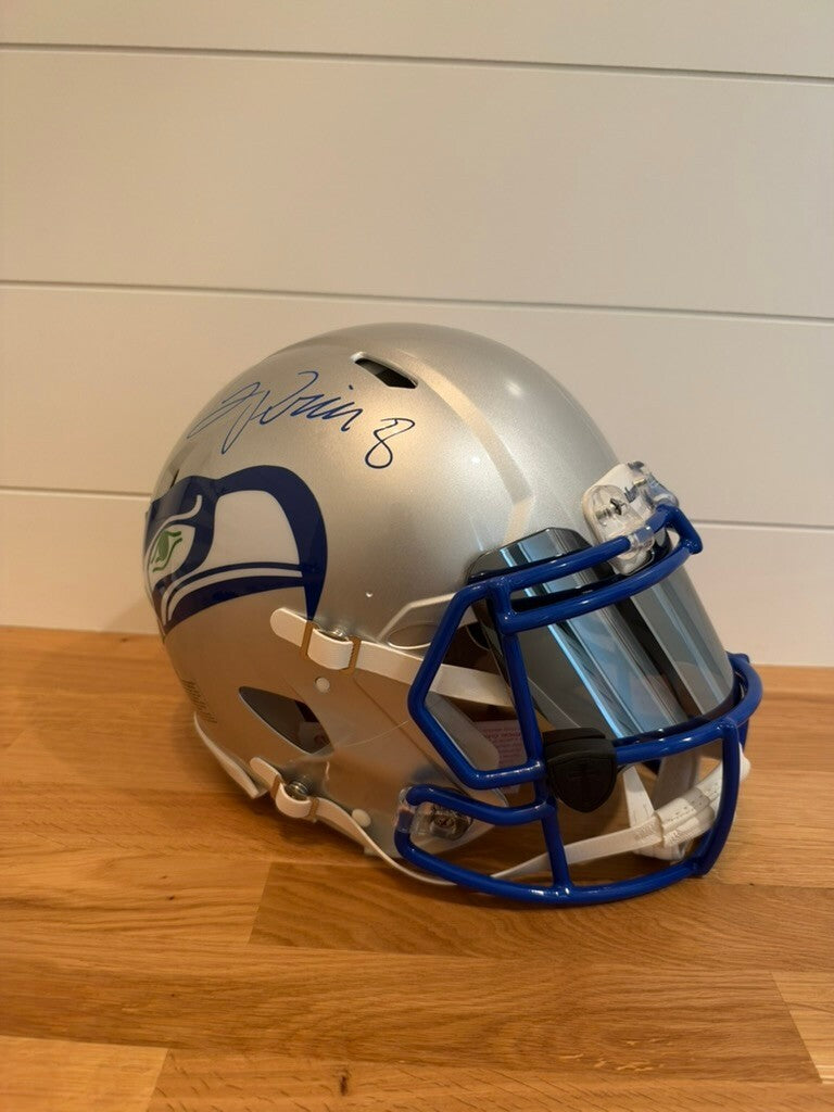 Jadarian Price Signed Seahawks Authentic Full Size Throwback Helmet Beckett