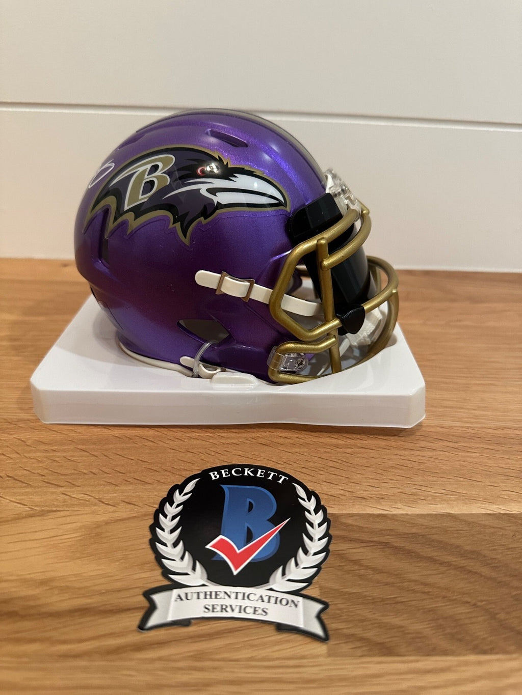 Odell Beckham Jr. Signed Baltimore Ravens Mini Helmet – Beckett Witnessed