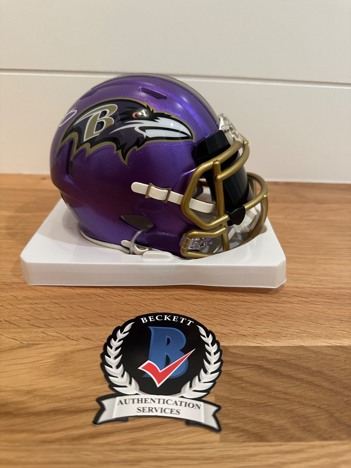 Odell Beckham Jr. Signed Baltimore Ravens Mini Helmet – Beckett Witnessed