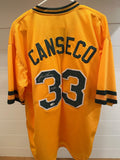 Jose Canseco Signed Oakland A’s #33 Jersey – 40/40 Inscription – JSA Witnessed