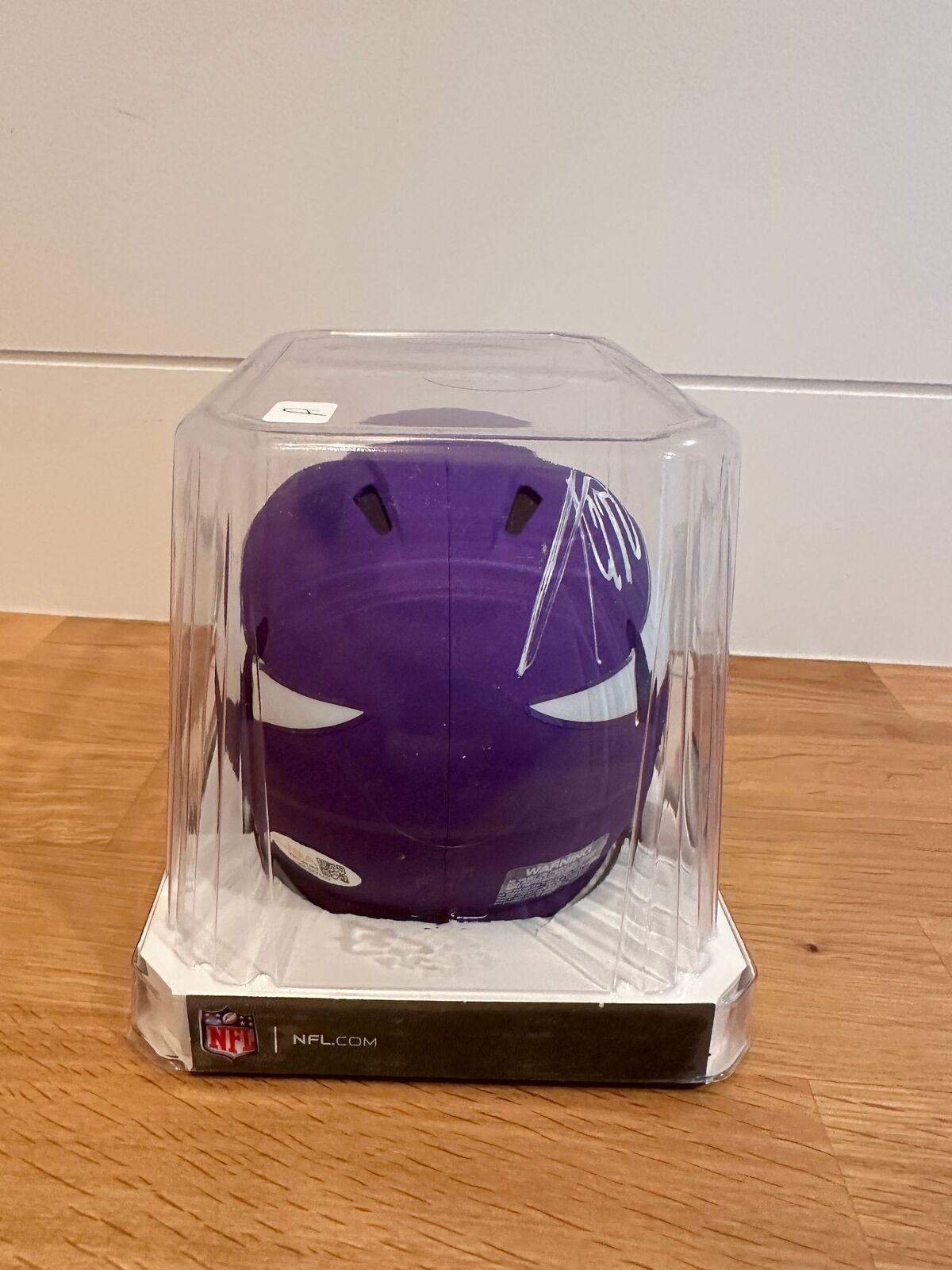 Adrian Peterson Signed Vikings Mini Helmet with Visor JSA Authenticated
