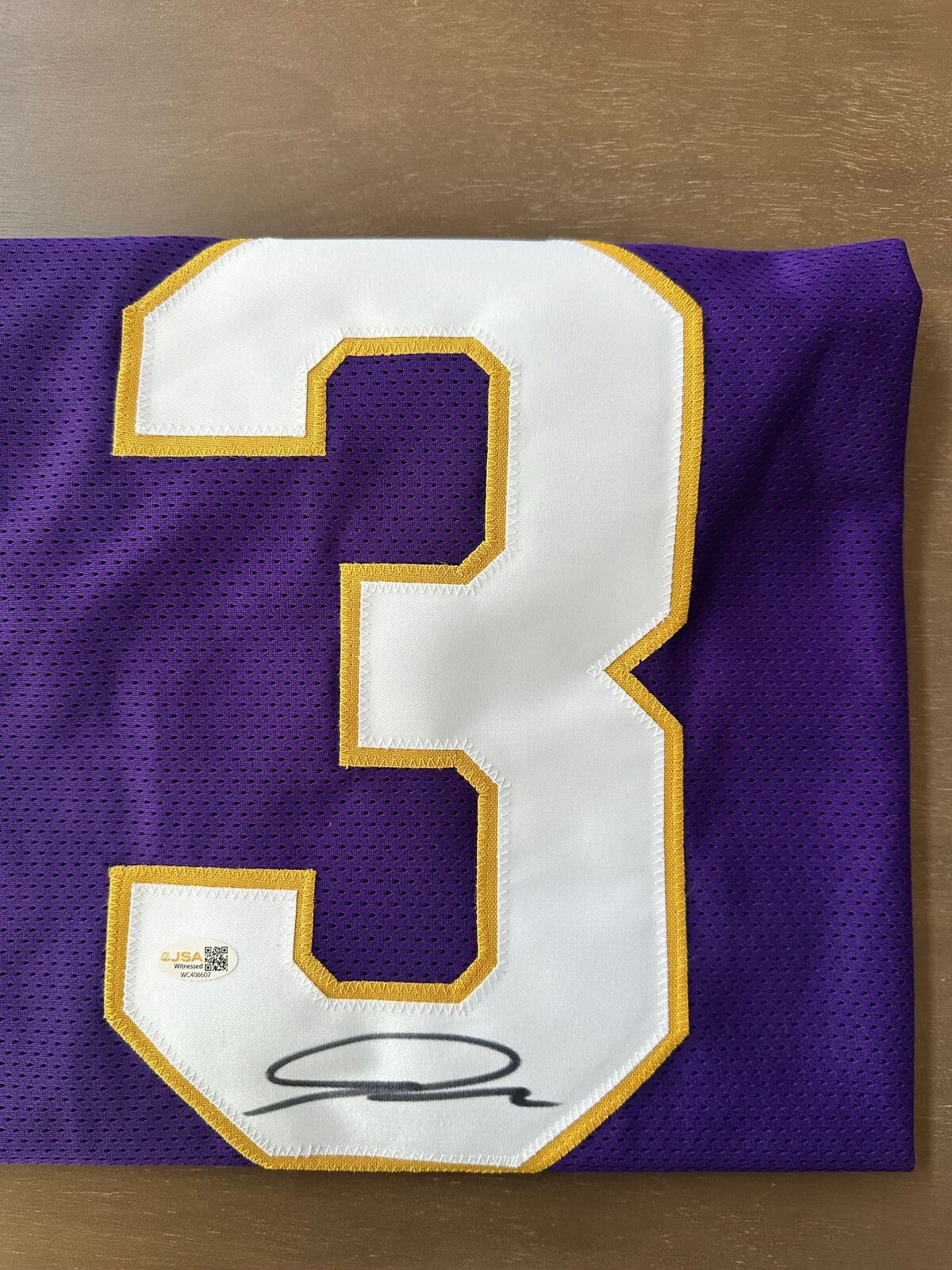 Jordan Addison Signed Minnesota Vikings Jersey #3 – JSA Witnessed COA