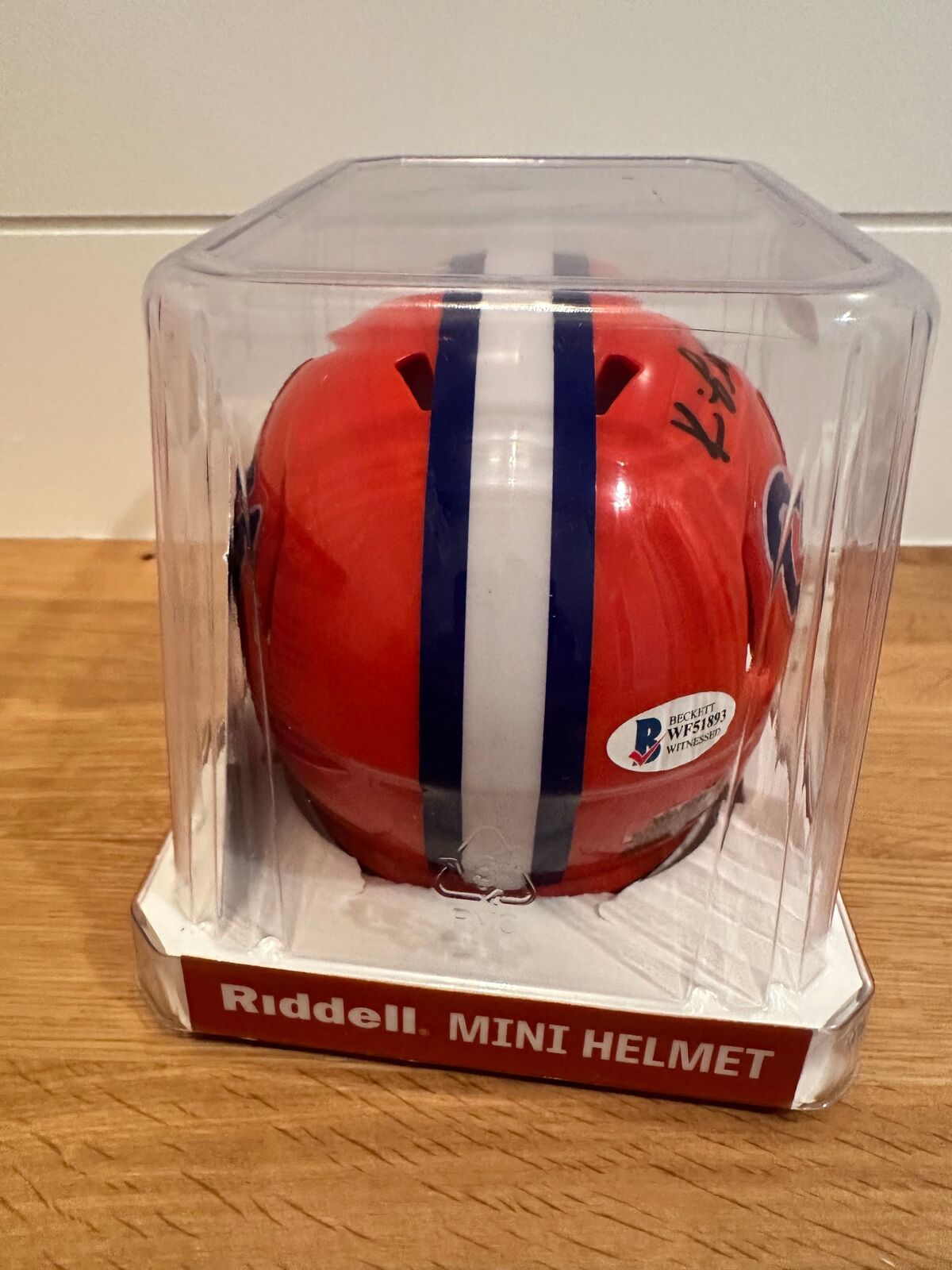Kyle Pitts Signed Florida Gators Riddell Speed Mini Helmet Beckett WF51893