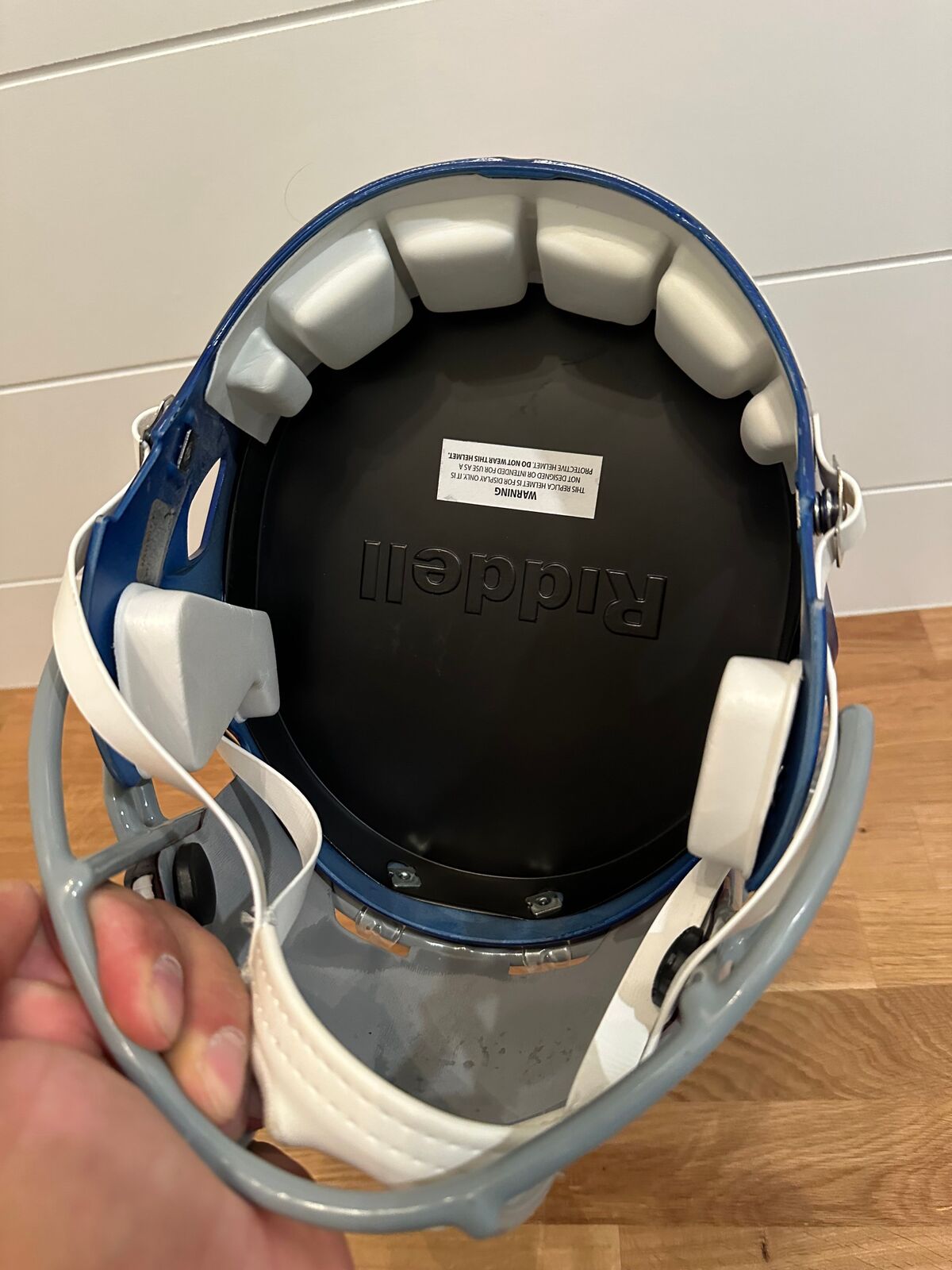 Dexter Lawrence Signed New York Giants Full-Size Riddell Replica Helmet –