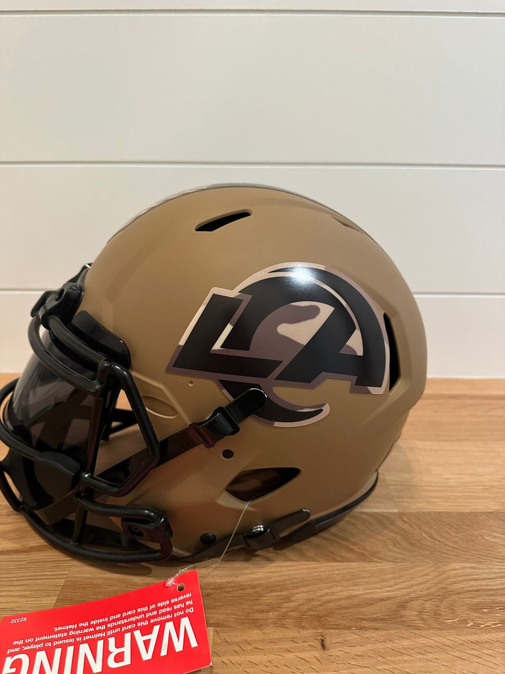 Davante Adams Signed LA Rams Salute to Service Full-Size Authentic Helmet –