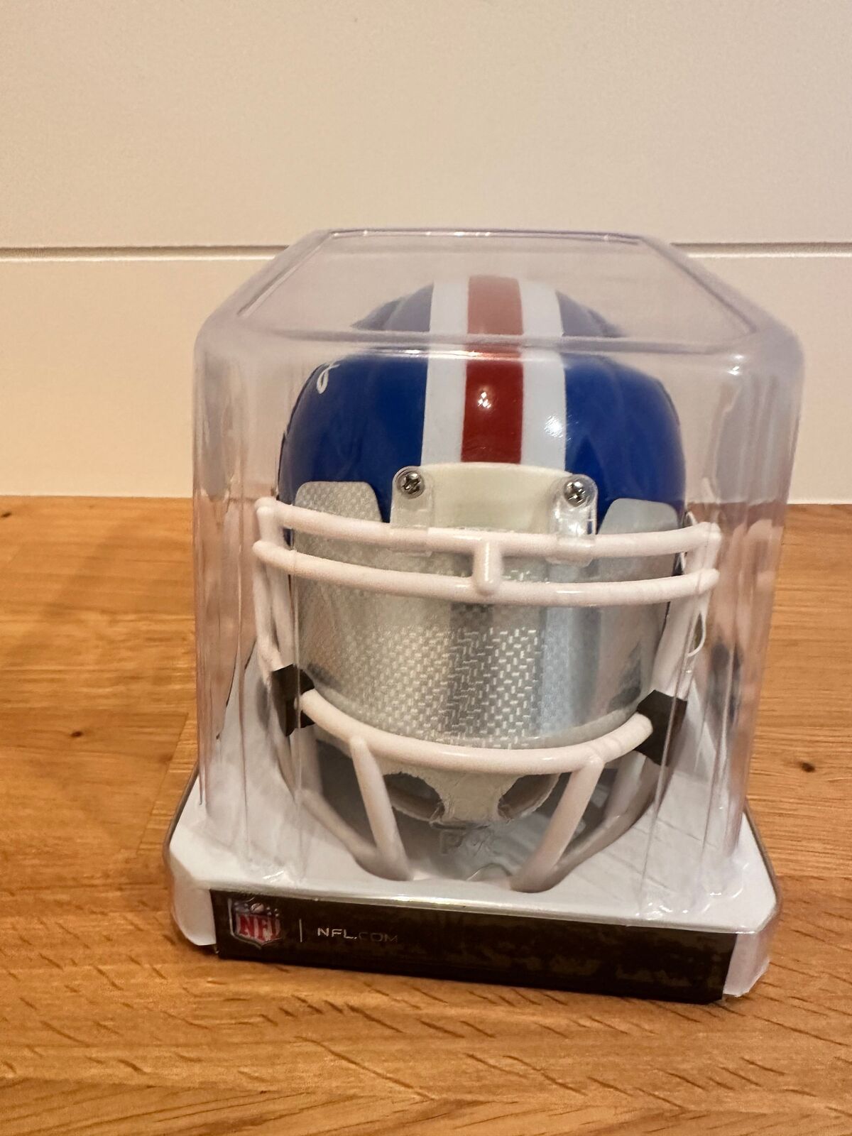 Clinton Portis Signed Denver Broncos Throwback Mini Helmet with Visor – Leaf